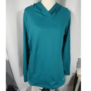 Under Armour Women's Large Pull Over Hooded Athletic Top Long Sleeves